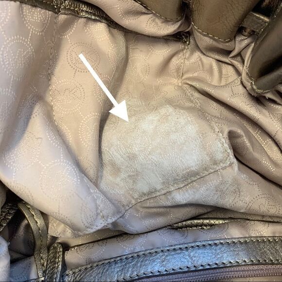 MICHAEL Kors gold snakeskin Edie shoulder bag - Picture 13 of 15